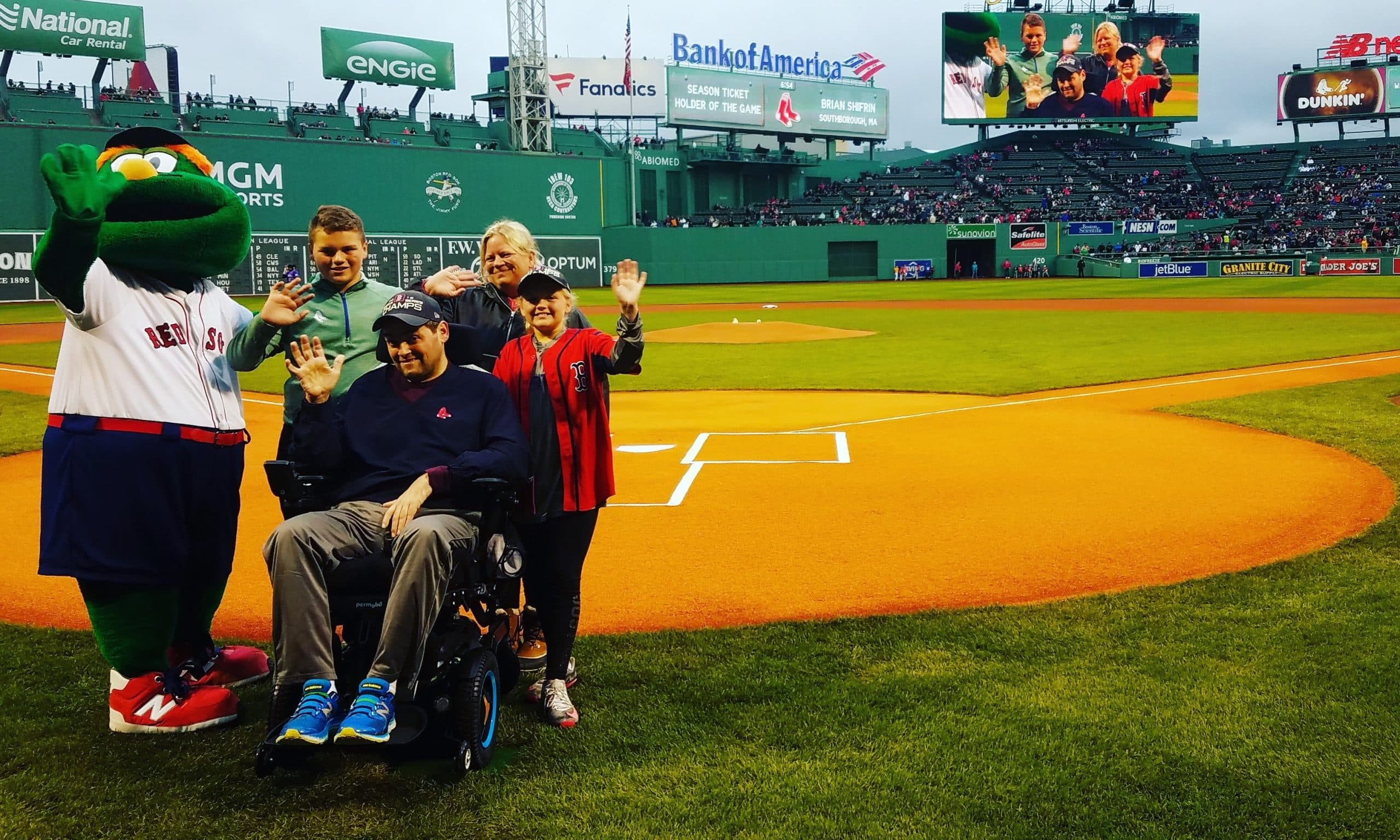 SHIFSTRONG family at Fenway Park